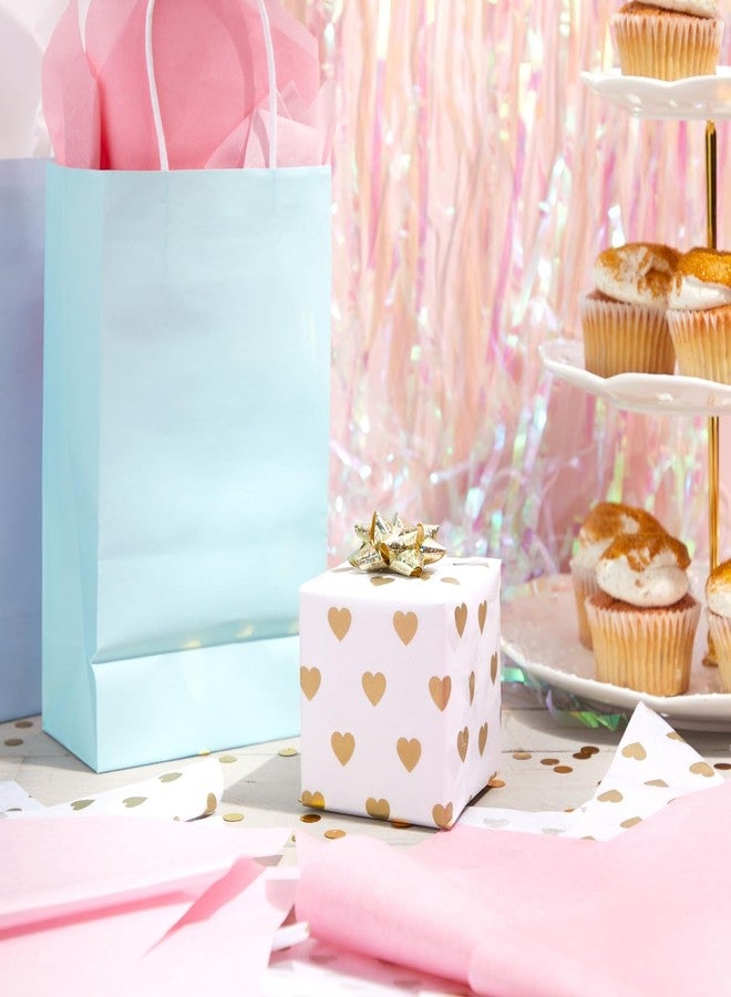 Sparkle and Bash Gold Heart Design Tissue Paper - 26 x 20 in, Pink, White & Gold - 60 Sheets Bulk Tissue Paper for Gift Wrapping & Crafts - Image 2